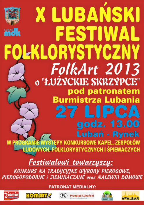 X Lubaski Festiwal Folklorystyczny - FOLKART 2013